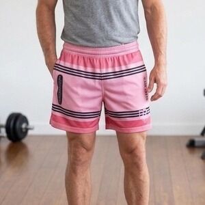 Baseball Lifestyle 101 Adult Crayon Shorts, Pink, Large, New